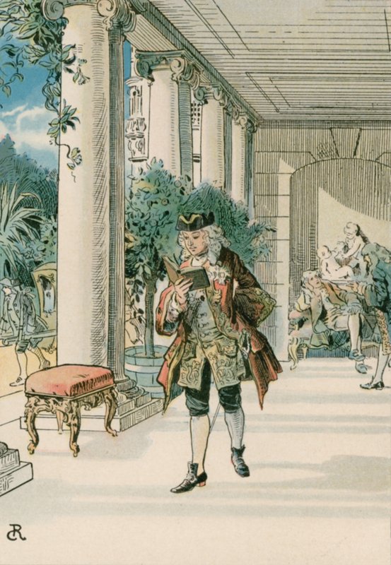 Friedrich der Große (1712-1786) in Rheinberg von Carl Rohling