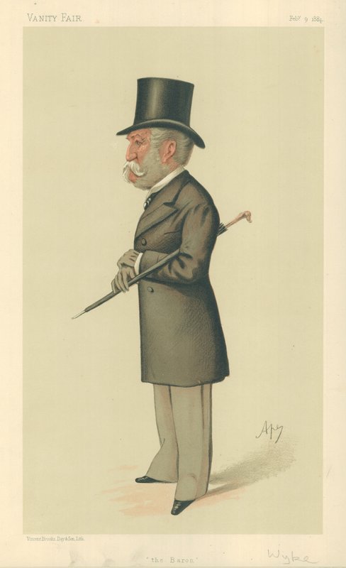 Sir Charles Lennox Wyke, Der Baron, 9. Februar 1884, Vanity Fair Karikatur von Carlo Pellegrini
