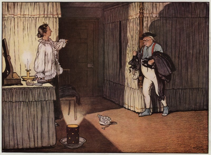 Illustration für „The Pickwick Papers“ von Cecil Aldin (Farblithografie) von Cecil Charles Windsor Aldin