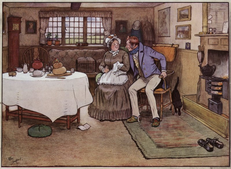 Illustration für The Pickwick Papers von Cecil Aldin von Cecil Charles Windsor Aldin