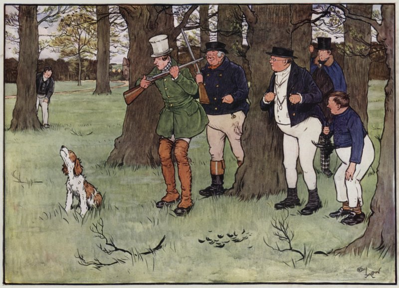 Illustration für Die Pickwickier von Cecil Aldin von Cecil Charles Windsor Aldin