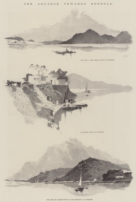 Der Vormarsch auf Dongola von Charles Auguste Loye
