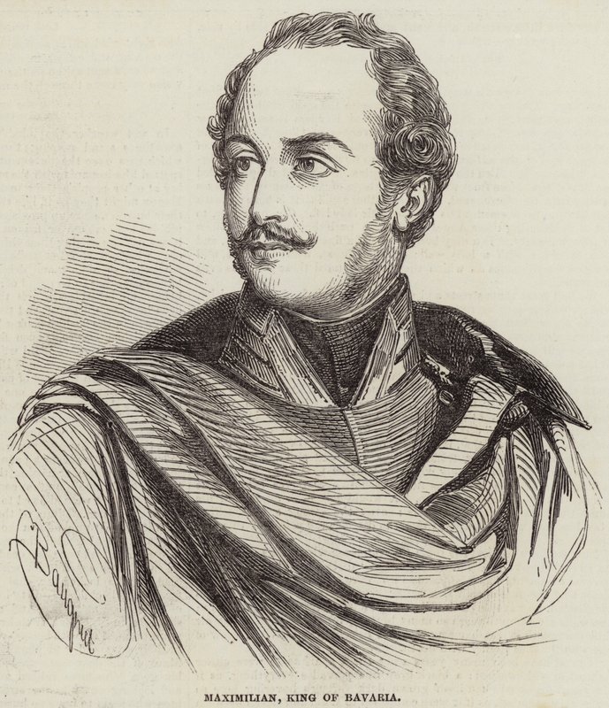 Maximilian, König von Bayern von Charles Baugniet