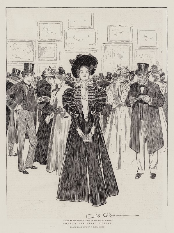 Skied, ihr erstes Bild von Charles Dana Gibson