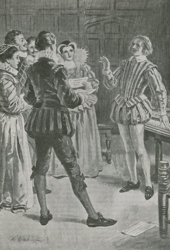 William Byrd hört sein Madrigal von Charles Edmund Brock