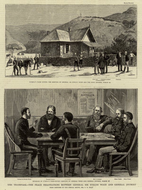 Der Transvaal, die Friedensverhandlungen zwischen General Sir Evelyn Wood und General Joubert von Charles Edwin Fripp