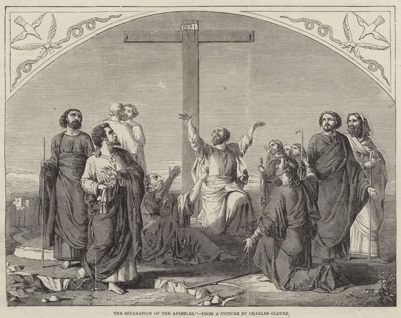 Die Trennung der Apostel von Charles Gleyre