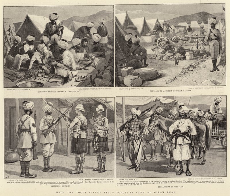 Mit der Tochi Valley Field Force, im Lager bei Miran Shah von Charles J. Staniland