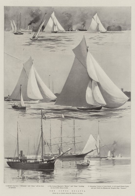 Die Cowes-Regatta von Charles John de Lacy