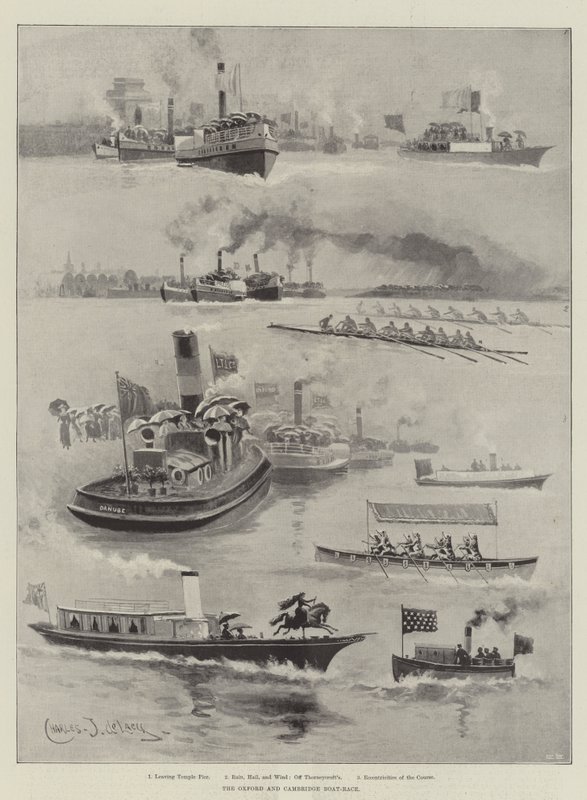 Das Oxford und Cambridge Bootsrennen von Charles John de Lacy