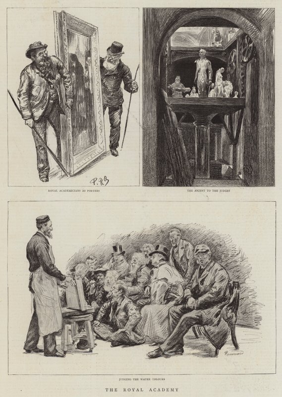 Die Royal Academy von Charles Paul Renouard