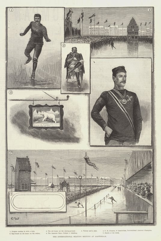 Das internationale Eislauf-Treffen in Amsterdam von Charles Whymper