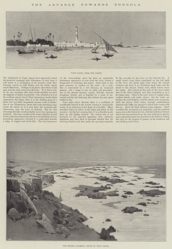 Der Vormarsch nach Dongola von Charles Auguste Loye