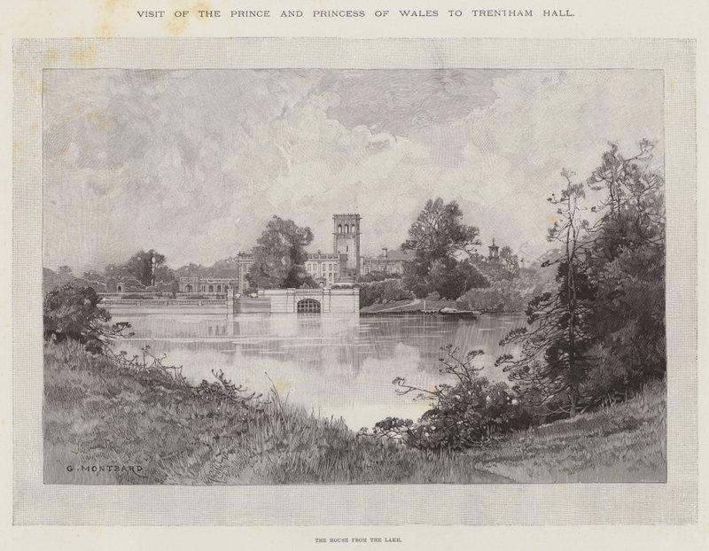Besuch des Prinzen und der Prinzessin von Wales in Trentham Hall von Charles Auguste Loye