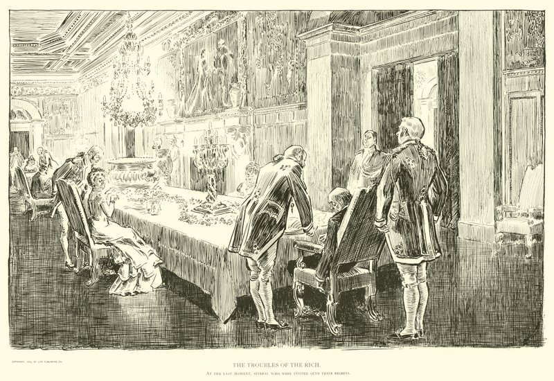 Illustration für Die soziale Leiter von Charles Dana Gibson