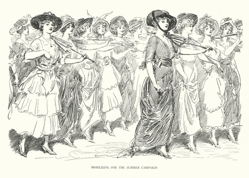 Mobilisierung für die Sommerkampagne von Charles Dana Gibson
