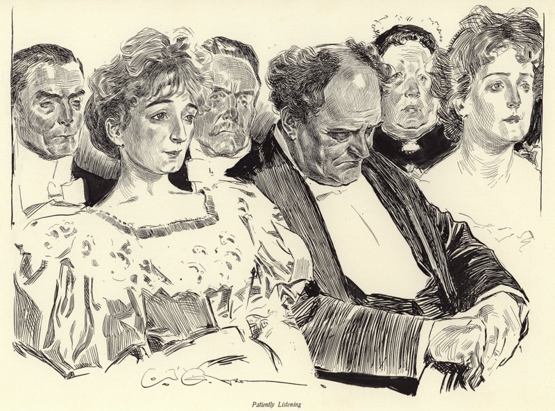 Geduldig zuhören von Charles Dana Gibson
