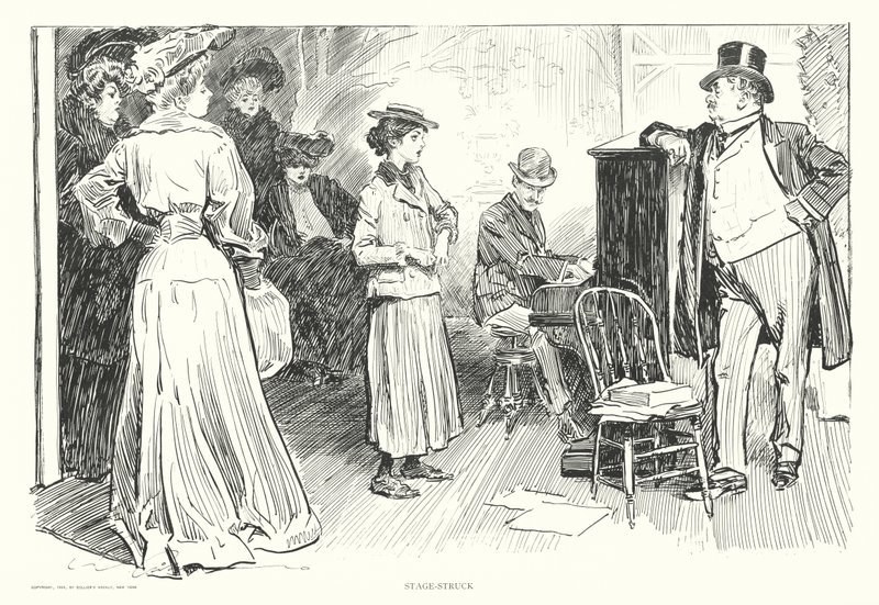Bühnenfieber von Charles Dana Gibson