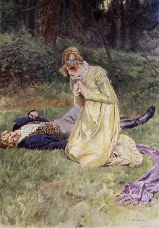 Illustration für Der Amateur Gentleman von Jeffery Farnol von Charles Edmund (after) Brock
