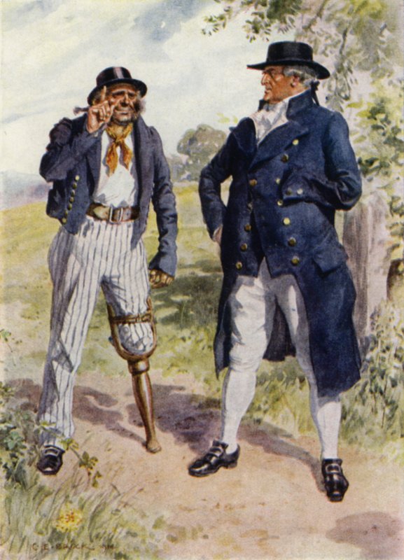 Illustration für The Amateur Gentleman von Jeffery Farnol von Charles Edmund (after) Brock