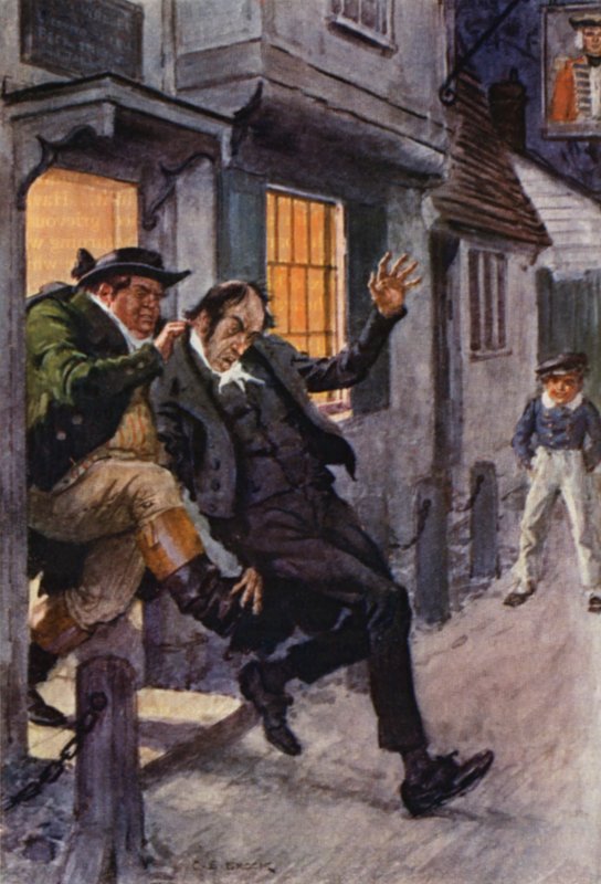 Illustration für Die Pickwickier von Charles Dickens von Charles Edmund (after) Brock