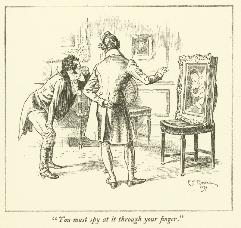 Illustration für Die Essays von Elia von Charles Lamb (Gravur) von Charles Edmund Brock