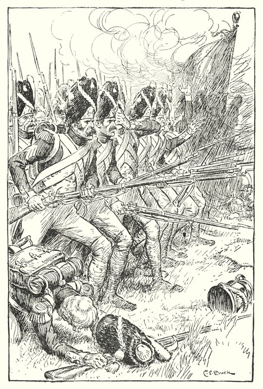 Die französische Garde bei Waterloo von Charles Edmund Brock