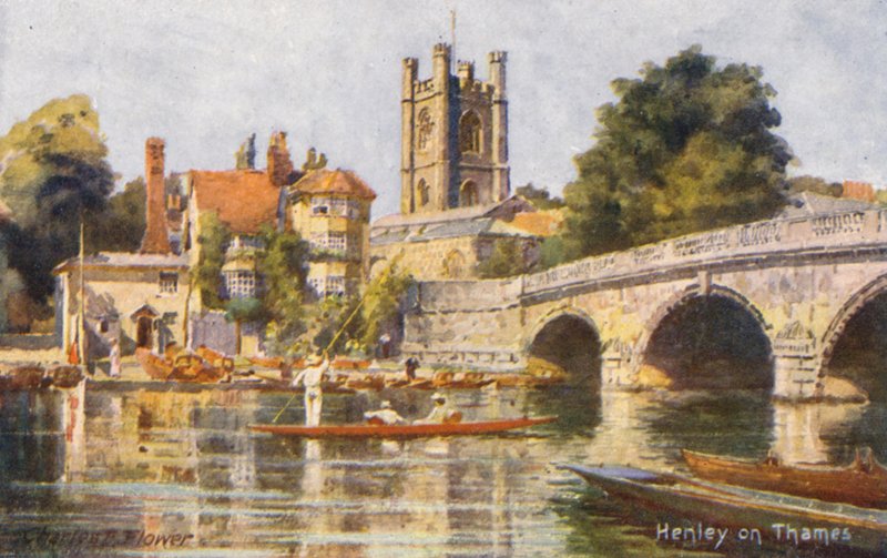 Fluss Themse: Henley on Thames von Charles Edwin Flower