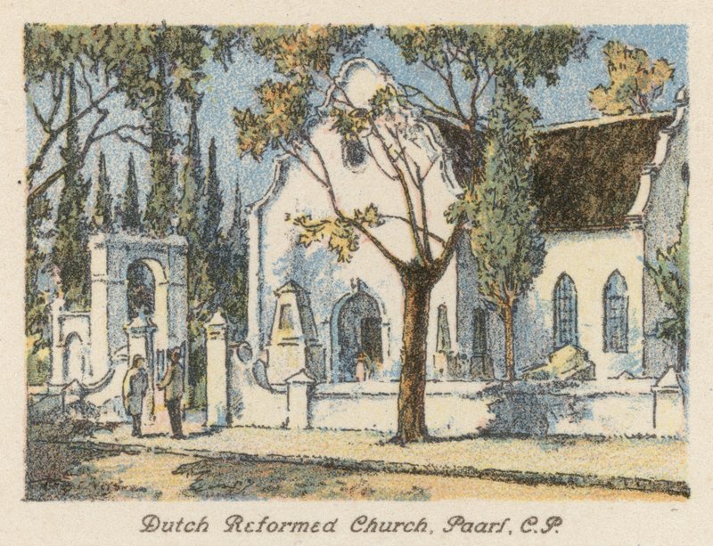 Südafrika: Niederländisch-reformierte Kirche, Paarl, CP von Charles Ernest Peers