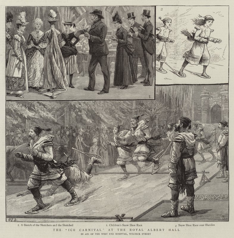 Das Eiskarneval in der Royal Albert Hall von Charles J. Staniland