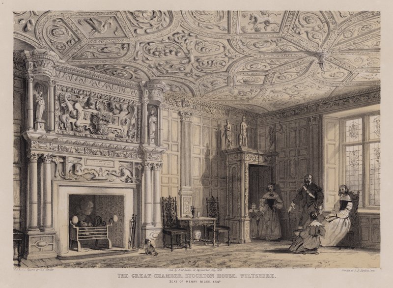 Das große Zimmer, Stockton House, Wiltshire, Sitz von Henry Biggs von Charles James Richardson