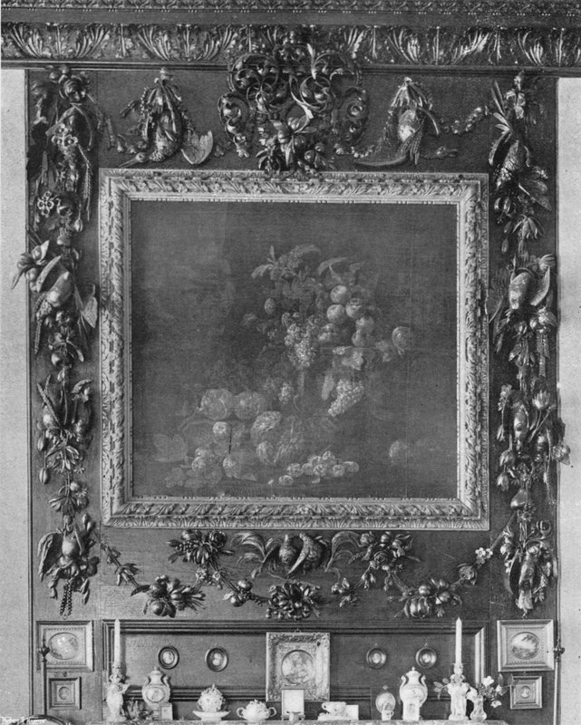 Gibbons-Schnitzerei im Salon von Charles Latham