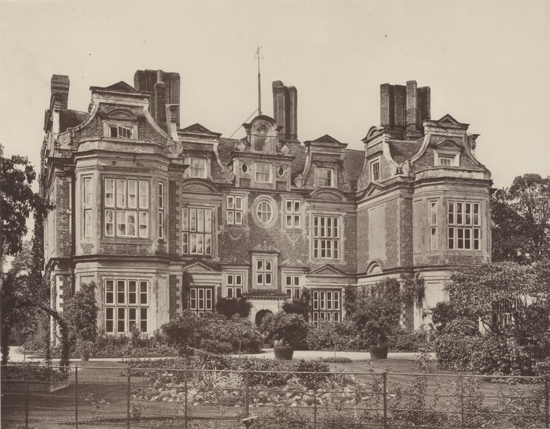 Swateley Hall, Uxbridge, die Gartenfront von Charles Latham