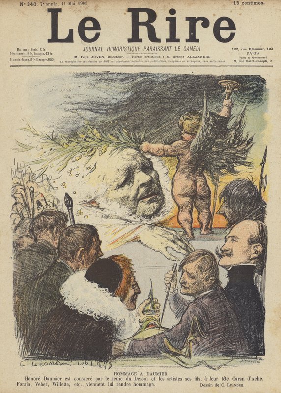 Hommage an Honore Daumier, Illustration für Le Rire von Charles Leandre