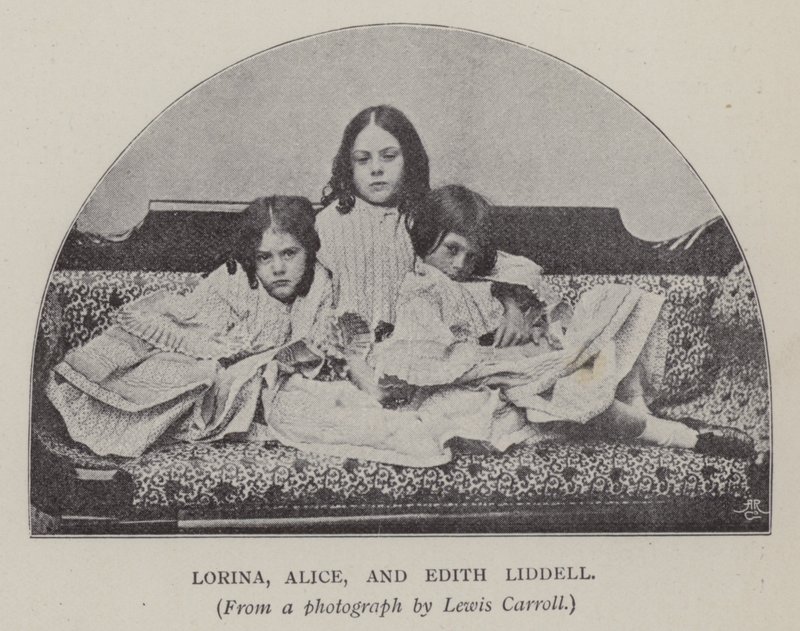 Lorina, Alice und Edith Liddell (s/w Foto) von Charles Lutwidge Dodgson
