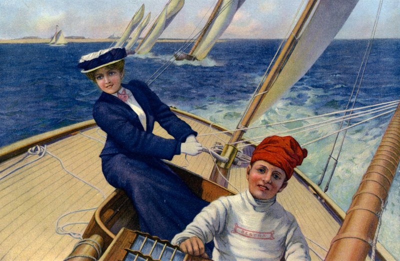 Die siegreiche Yacht von Charles Murray (after) Padday