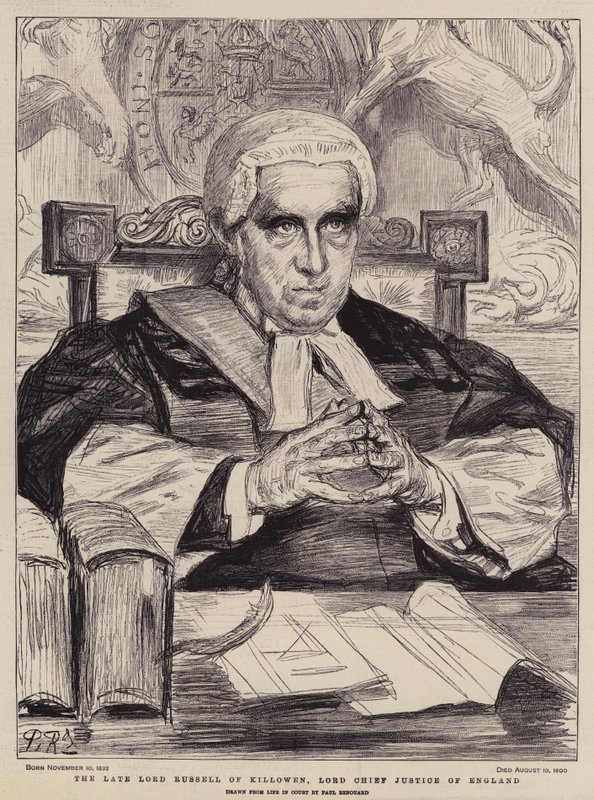 Der verstorbene Lord Russell von Killowen, Lord Chief Justice von England von Charles Paul (after) Renouard