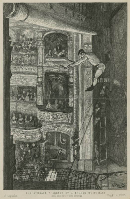 Der Turner: eine Skizze in einem Londoner Musiksaal von Charles Paul Renouard