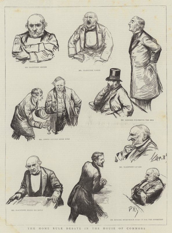 Die Home-Rule-Debatte im Unterhaus von Charles Paul Renouard