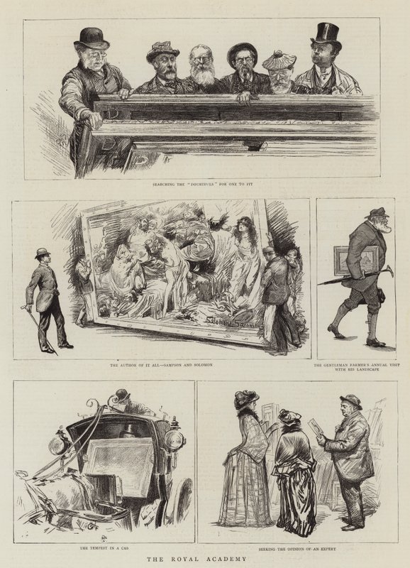 Die Königliche Akademie von Charles Paul Renouard