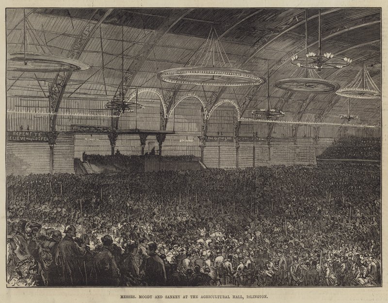 Messers Moody und Sankey in der Agricultural Hall, Islington von Sir John Charles Robinson