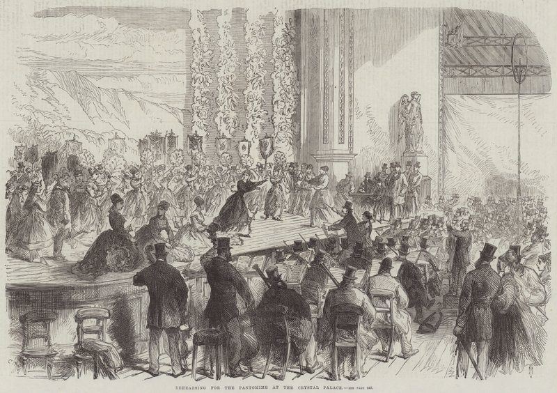 Probe für die Pantomime im Crystal Palace von Sir John Charles Robinson