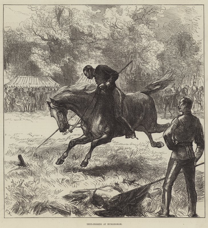 Zeltpflocken bei Hurlingham von Sir John Charles Robinson