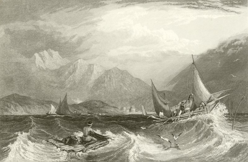 Bombay Hafen - Fischerboote, im Monsun von Clarkson Frederick Stanfield