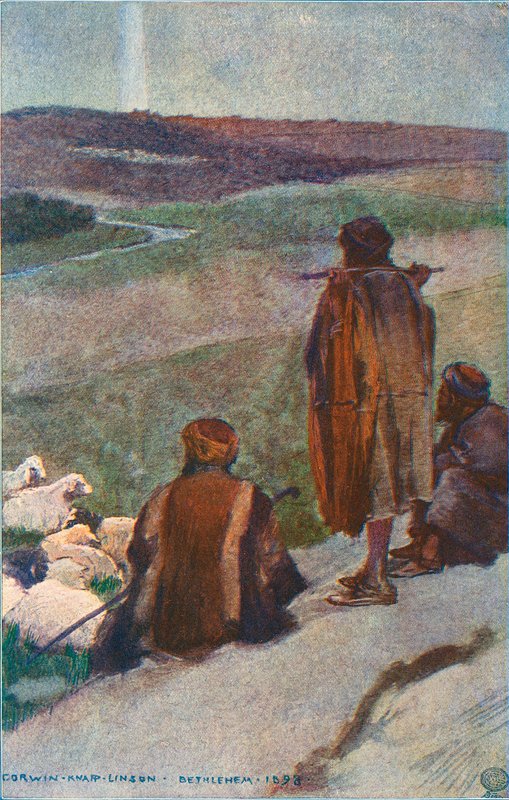 Hirten auf dem Feld von Corwin Knapp Linson