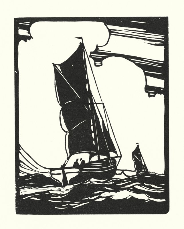 Fischerboote und Lastkähne: Leigh Bawley von Cyril A. Wilkinson