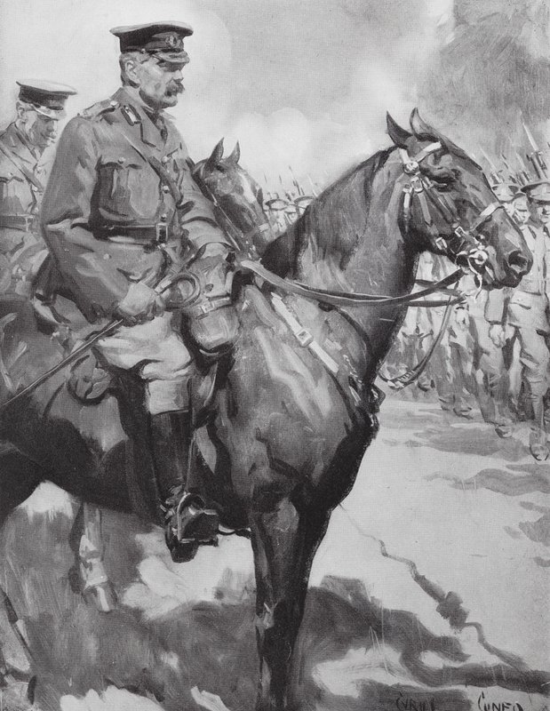 Lord Kitchener inspiziert einen Teil von 