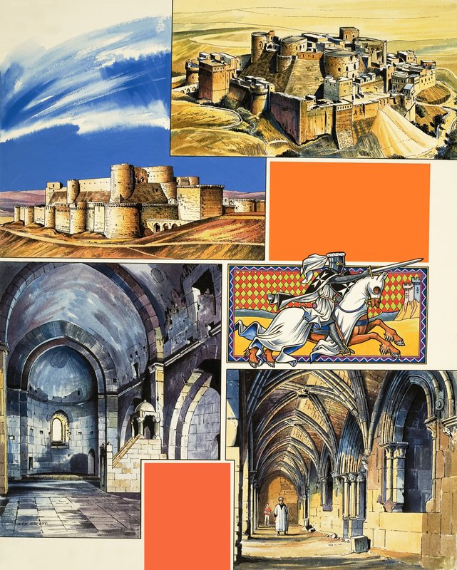 Le Krak des Chevaliers Burg in Syrien von Dan Escott