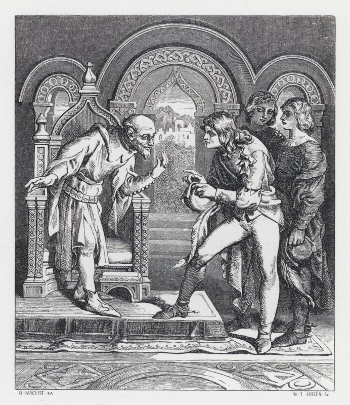 Illustration zu Tennysons Gedicht, Die Prinzessin von Daniel (after) Maclise