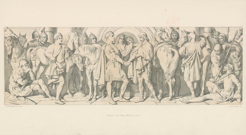 Harold und Herzog Wilhelm treffen sich von Daniel Maclise